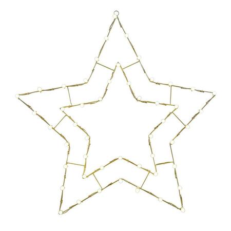 VICKERMAN 48 x 48 in. C7 LED White 5 Point Star Decor Light V146042